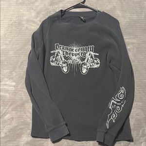 Orange County Choppers Gray Long Sleeve Tee